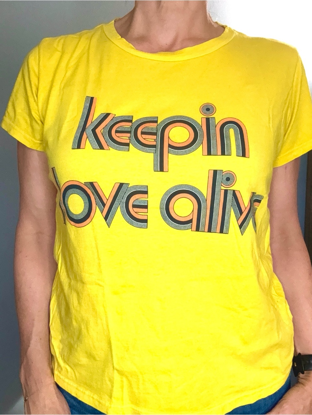 Mother "Keepin Love Alive" graphic t-shirt, size M